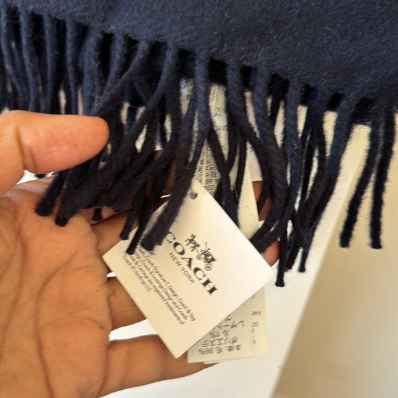 Coach oversized plaid wool scarf - Picture 3 of 8